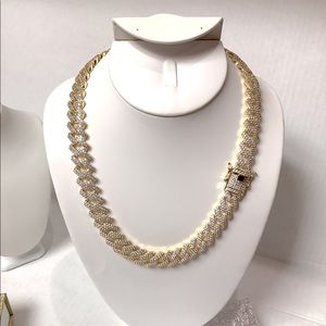 Stainless steel ygold finish chain 14mm20inch